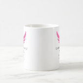 女性パイロット卒業祝い ピンクの翼 航空 コーヒーマグカップ (中央)