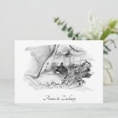 *~*女性パゴダ日本RSVP QR AR27 結婚's 招待状 (スタンド正面)