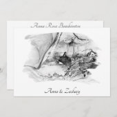 *~*女性パゴダ日本RSVP QR AR27 結婚's 招待状 (正面/裏面)