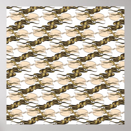 女性パズル ポスター (正面)