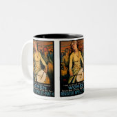 女性パワーの精神 ツートーンマグカップ (正面左)