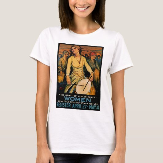 女性パワーの精神 Tシャツ (正面)