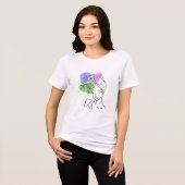 女性パワーデザイン トライブレンドTシャツ (正面全面)
