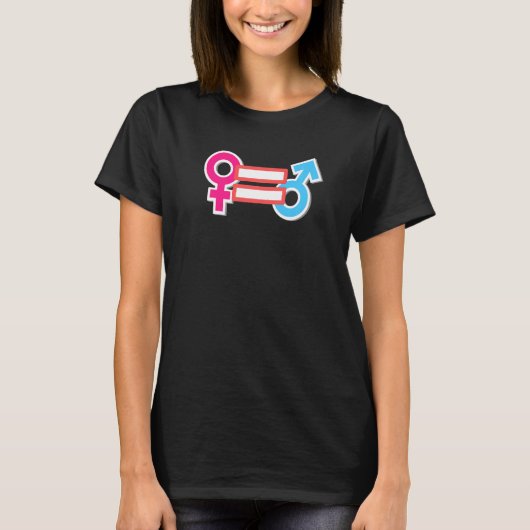女性パワー女性解放女性権平等を強化 Tシャツ (正面)