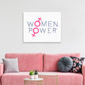 女性パワー キャンバスプリント (インサイチュ (リビング))