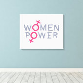 女性パワー キャンバスプリント (インサイチュ (ウッドフロア))