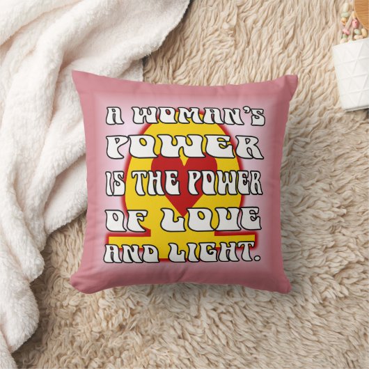 女性パワー クッション (ブランケット)