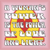 女性パワー シール (正面)