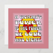 女性パワー ノートカード (正面/裏面)