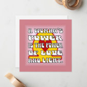 女性パワー ノートカード (正面/裏面インサイチュ)