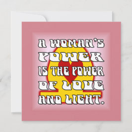 女性パワー ノートカード