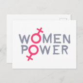 女性パワー ポストカード (正面/裏面)