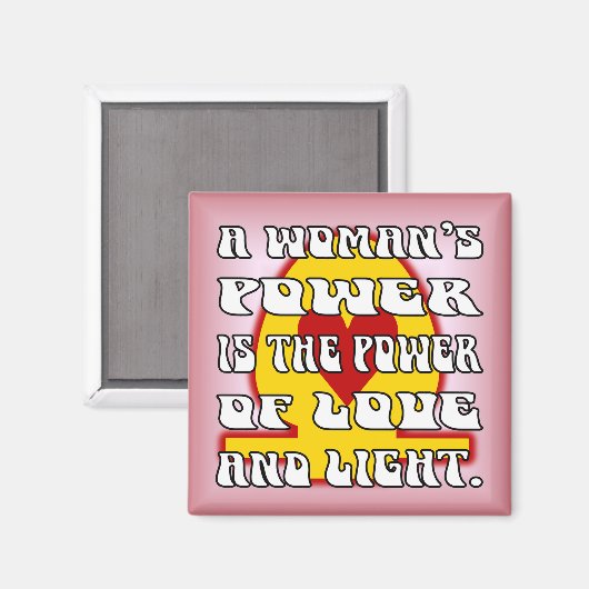 女性パワー マグネット (正面/裏面)
