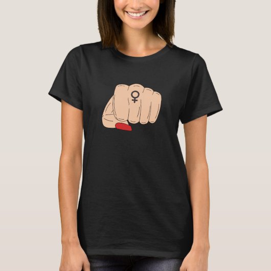 女性パワー Tシャツ (正面)