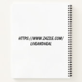 女性パーソナライズされたドーンサンライズ ノートブック (裏面)