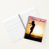 女性パーソナライズされたドーンサンライズ ノートブック (内部)