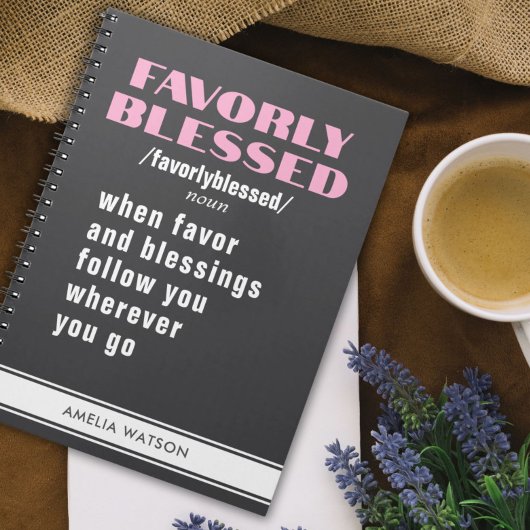 女性パーソナライズされた動機の贈り物 ノートブック