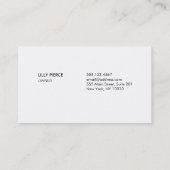 女性パーソナルトレーナーピンクフィットネス 名刺 (裏面)