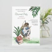 女性パーティーの退職招待状 招待状 (スタンド正面)
