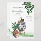 女性パーティーの退職招待状 招待状 (正面/裏面)