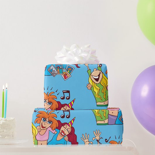 女性パートナー ラッピングペーパー