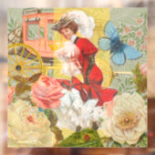 女性ビクトリアンおもしろい車 ウィンドウサイン (シート2)