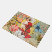 女性ビクトリアンおもしろい車 ドアマット (アングル)