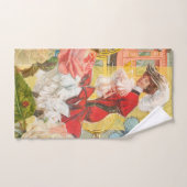 女性ビクトリアンおもしろい車 バスタオルセット (ハンドタオル)