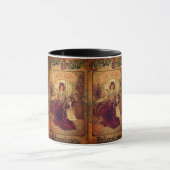 女性ビクトリアンチョコレート広告 マグカップ (中央)