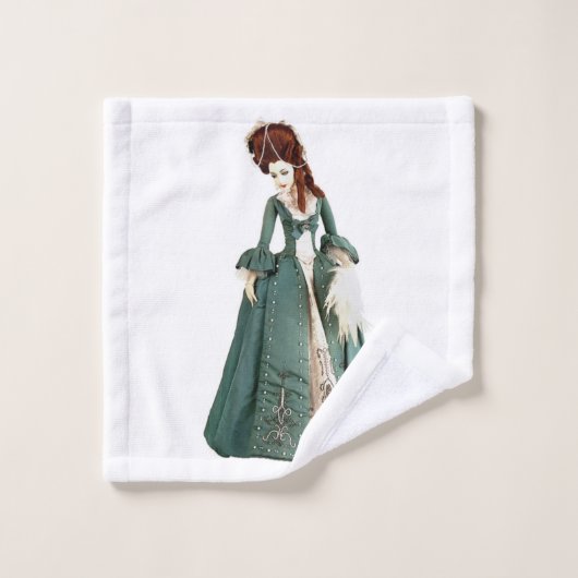 女性ビクトリアンバスルーム用タオルセット バスタオルセット (ウォッシュタオル)