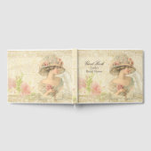 女性ビクトリアンブライダルシャワーゲストブック ゲストブック (全面)