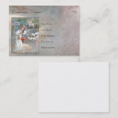 女性ビクトリアン名刺 名刺 (正面/裏面)