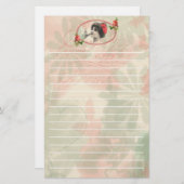 女性ビクトリアン文房具 便箋 (正面/裏面)