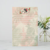 女性ビクトリアン文房具 便箋 (スタンド正面)