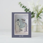 女性ビクトリアン·擬人化雪だるま 招待状 (スタンド正面)