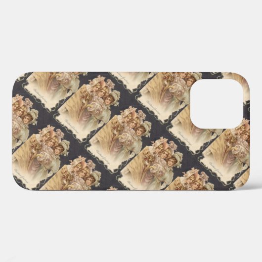女性ビンテービクトリアンジクリスマス Case-Mate iPhoneケース (裏面 (横))
