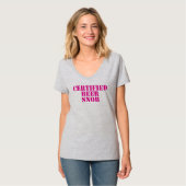 女性ビール俗物のTシャツ Tシャツ (正面フル)