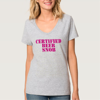 女性ビール俗物のTシャツ Tシャツ