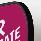 女性ピンクのピックボールパドルを過小評価しない ピックルボールラケット (左詳細)