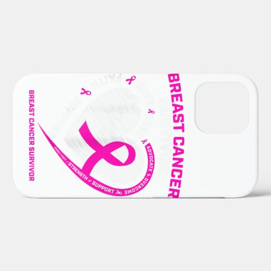 女性ピンク乳癌サバーギフトウィメンズママ Case-Mate iPhoneケース (裏面 (横))