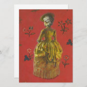 女性ファッションイラストレーション招待状 招待状 (正面/裏面)