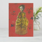 女性ファッションイラストレーション招待状 招待状 (スタンド正面)