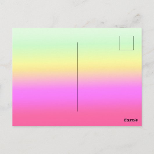 女性ファッション秋の黄色の金ゴールドアート ポストカード (裏面)