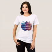 女性ファッション トライブレンドTシャツ (正面全面)