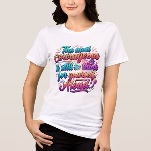 女性ファッション トライブレンドTシャツ (正面)