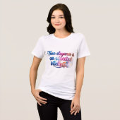 女性ファッション トライブレンドTシャツ (正面全面)