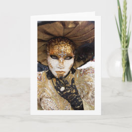 女性ファンキー折り返し空白のグリーティングカード カード