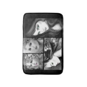 女性ファンタジー妖精コラージュ バスマット (正面縦)