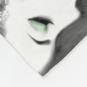 女性ファンタジー妖精コラージュ フリースブランケット (角)