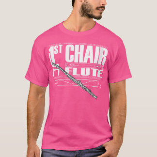 女性ファーストチェアフルートAバンド部材と胸 Tシャツ